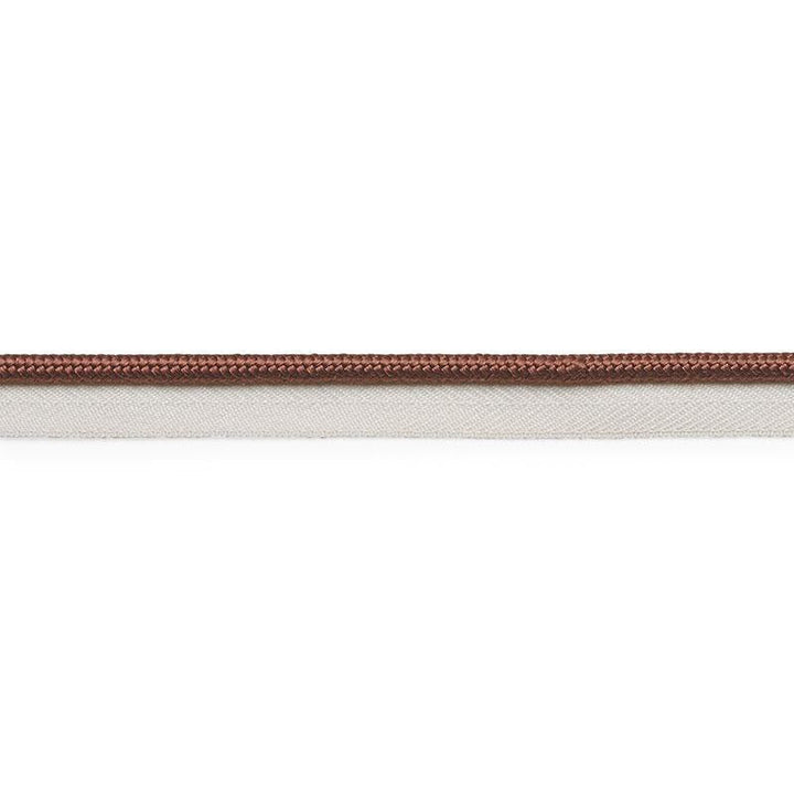 Gustave Silk Lip Cord Medium Brown 74550 by Schumacher Designer Trim Perfect Basics: Trims - Swanky Fabrics -