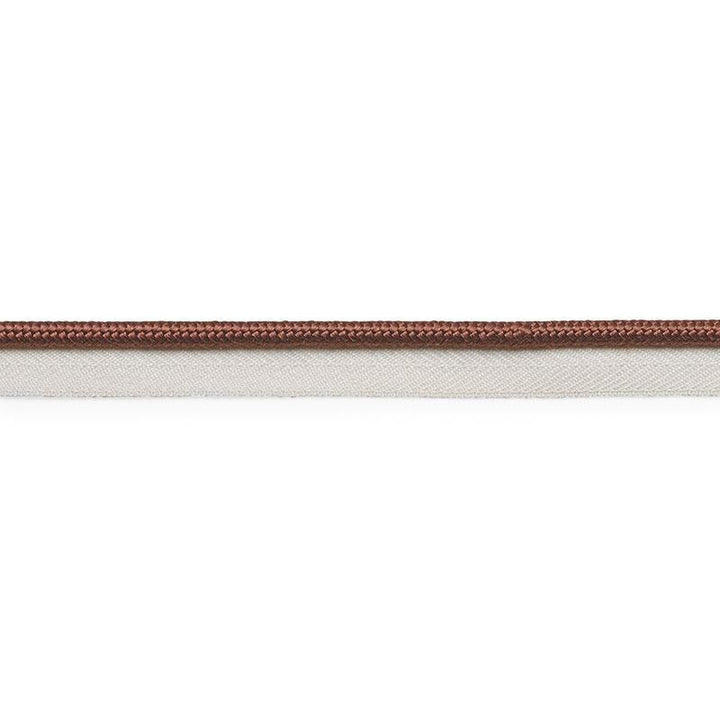 Gustave Silk Lip Cord Medium Brown 74550 by Schumacher Trim Perfect Basics: Trims - Fabric Carolina -