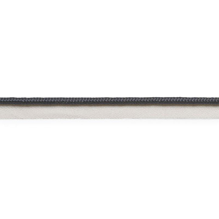 Gustave Silk Lip Cord Medium Black 74551 by Schumacher Designer Trim Perfect Basics: Trims - Swanky Fabrics -