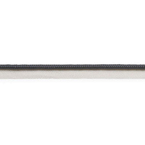 Gustave Silk Lip Cord Medium Black 74551 by Schumacher Trim