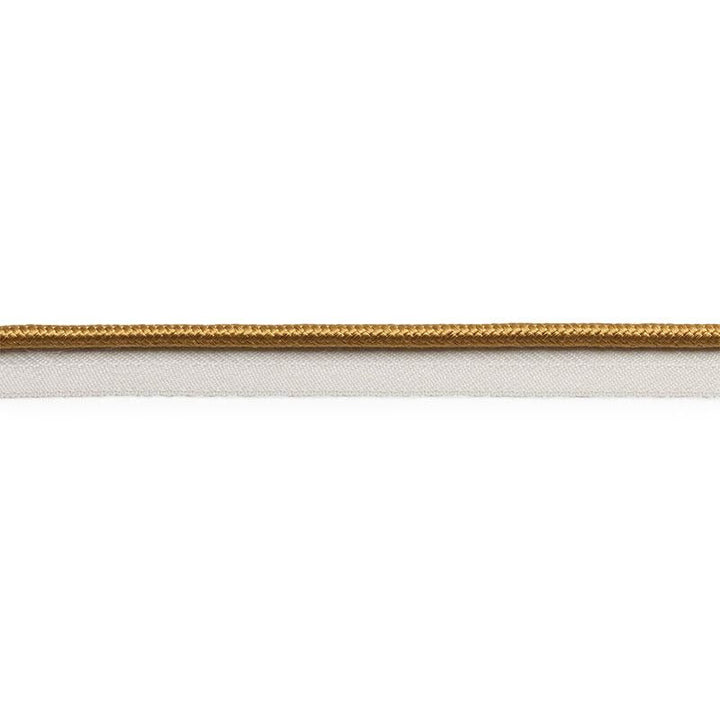 Gustave Silk Lip Cord Medium Gold 74544 by Schumacher Trim Perfect Basics: Trims - Fabric Carolina -