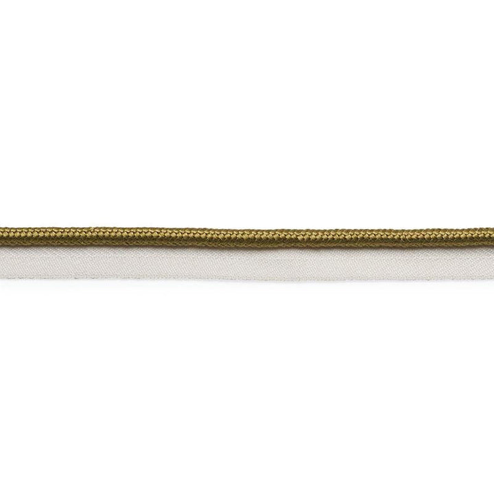 Gustave Silk Lip Cord Medium Olive 74545 by Schumacher Trim Perfect Basics: Trims - Fabric Carolina -