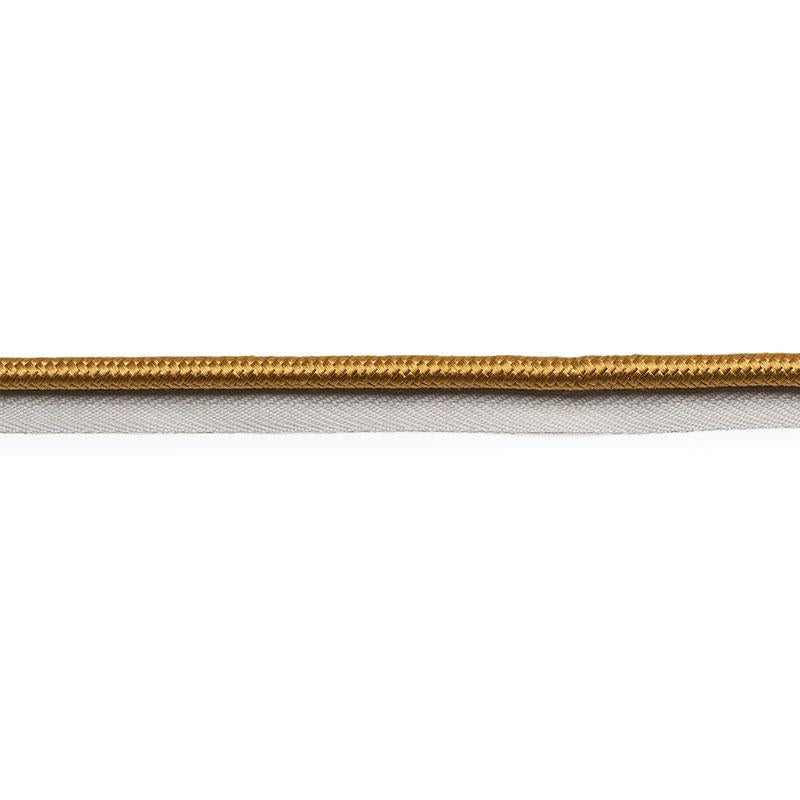 Gustave Silk Lip Cord Wide Gold 74564 by Schumacher Trim Perfect Basics: Trims - Fabric Carolina -