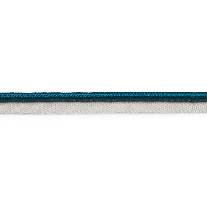 Gustave Silk Lip Cord Wide Peacock 74567 by Schumacher Trim Perfect Basics: Trims - Fabric Carolina -