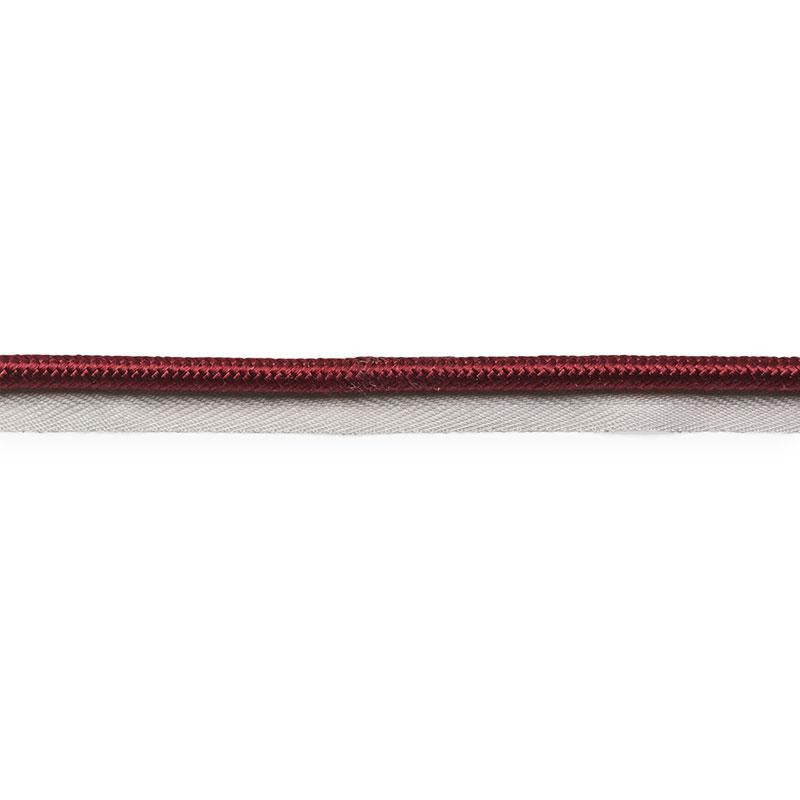 Gustave Silk Lip Cord Wide Burgundy 74569 by Schumacher Trim Perfect Basics: Trims - Fabric Carolina -