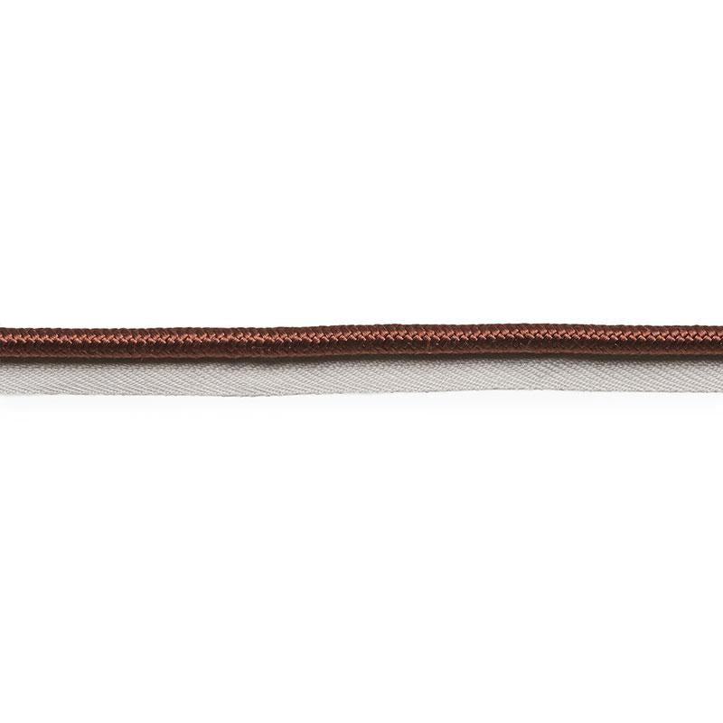 Gustave Silk Lip Cord Wide Brown 74570 by Schumacher Trim Perfect Basics: Trims - Fabric Carolina -