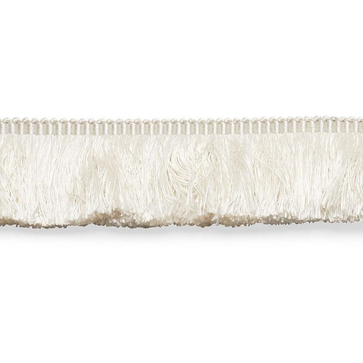 Francois Silk Brush Fringe Ivory 74580 by Schumacher Trim Perfect Basics: Silk Trims - Fabric Carolina -