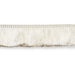 Francois Silk Brush Fringe Ivory 74580 by Schumacher Trim