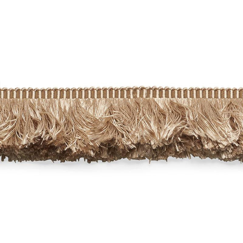 Francois Silk Brush Fringe Sand 74583 by Schumacher Trim Perfect Basics: Silk Trims - Fabric Carolina -