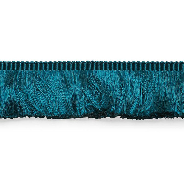 Francois Silk Brush Fringe Peacock 74587 by Schumacher Trim Perfect Basics: Silk Trims - Fabric Carolina -