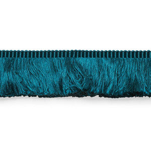 Francois Silk Brush Fringe Peacock 74587 by Schumacher Trim