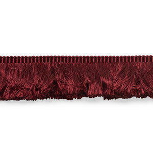 Francois Silk Brush Fringe Burgundy 74589 by Schumacher Trim