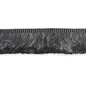Francois Silk Brush Fringe Black 74591 by Schumacher Trim