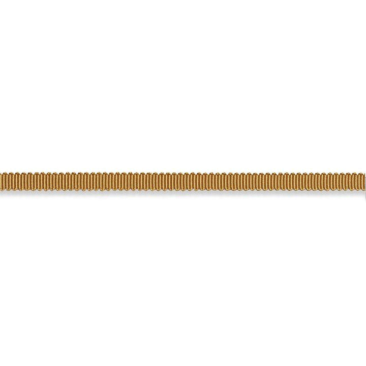 Pierre Silk Gimp Extra Narrow Gold 74624 by Schumacher Designer Trim Perfect Basics: Trims - Swanky Fabrics -