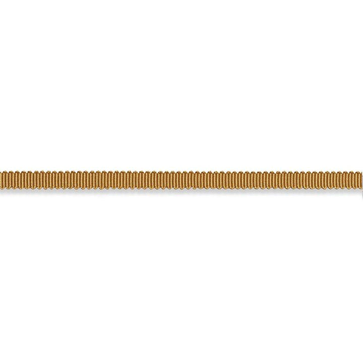 Pierre Silk Gimp Extra Narrow Gold 74624 by Schumacher Trim Perfect Basics: Trims - Fabric Carolina -