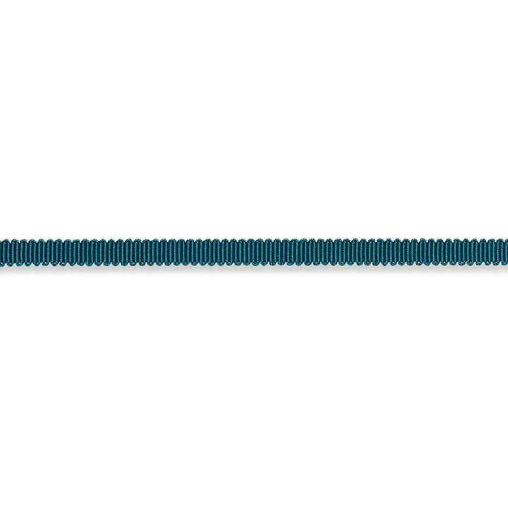 Pierre Silk Gimp Extra Narrow Peacock 74627 by Schumacher Trim Perfect Basics: Trims - Fabric Carolina -