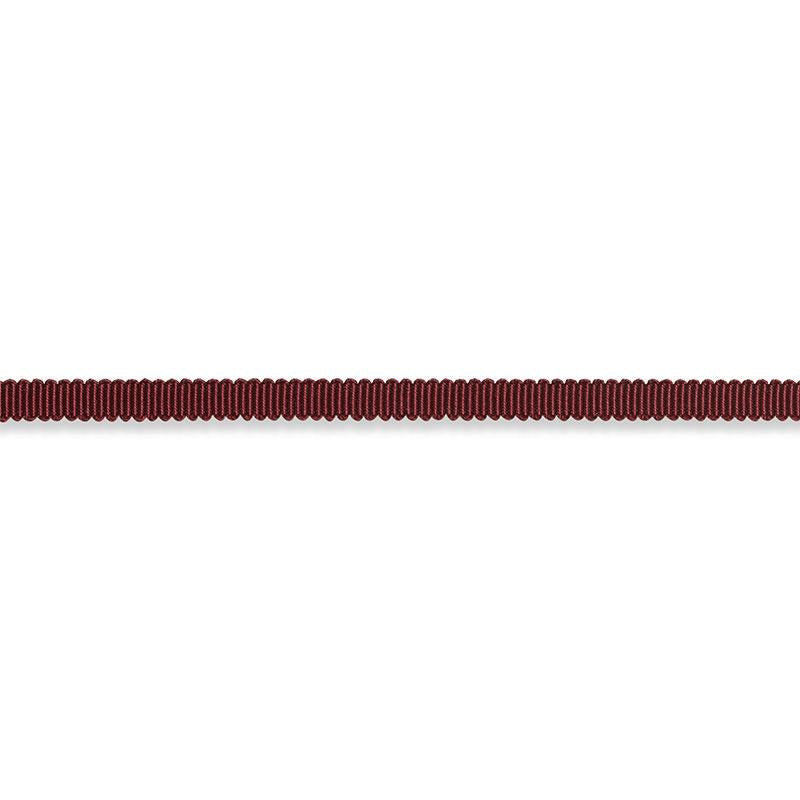 Pierre Silk Gimp Extra Narrow Burgundy 74629 by Schumacher Trim Perfect Basics: Trims - Fabric Carolina -