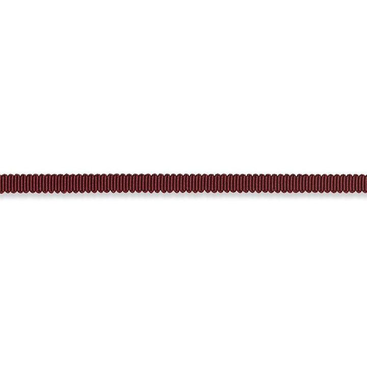 Pierre Silk Gimp Extra Narrow Burgundy 74629 by Schumacher Trim Perfect Basics: Trims - Fabric Carolina -