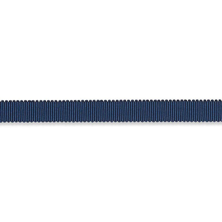 Pierre Silk Gimp Narrow Navy 74648 by Schumacher Designer Trim Perfect Basics: Trims - Swanky Fabrics -