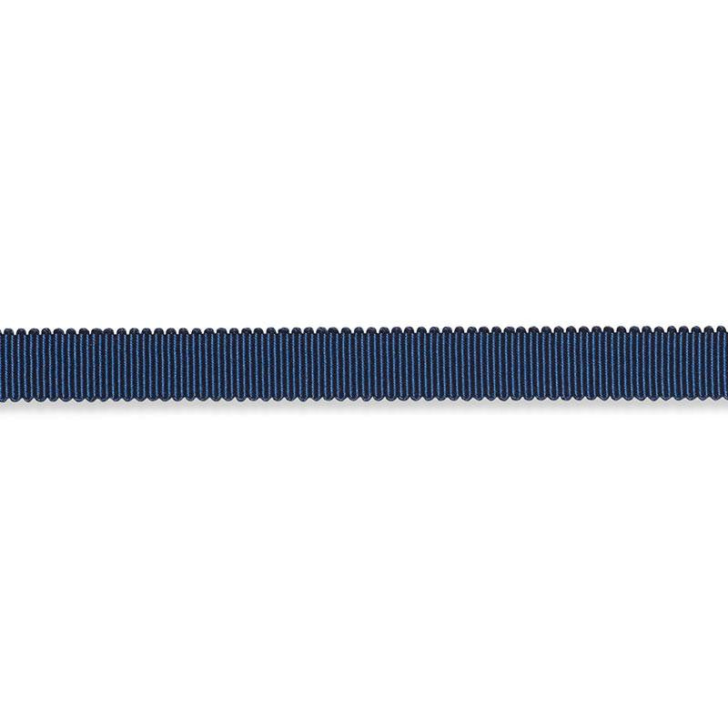 Pierre Silk Gimp Narrow Navy 74648 by Schumacher Trim Perfect Basics: Trims - Fabric Carolina -
