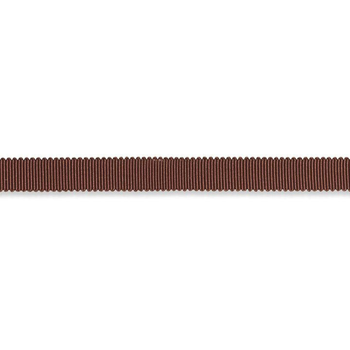 Pierre Silk Gimp Narrow Brown 74650 by Schumacher Designer Trim Perfect Basics: Trims - Swanky Fabrics -