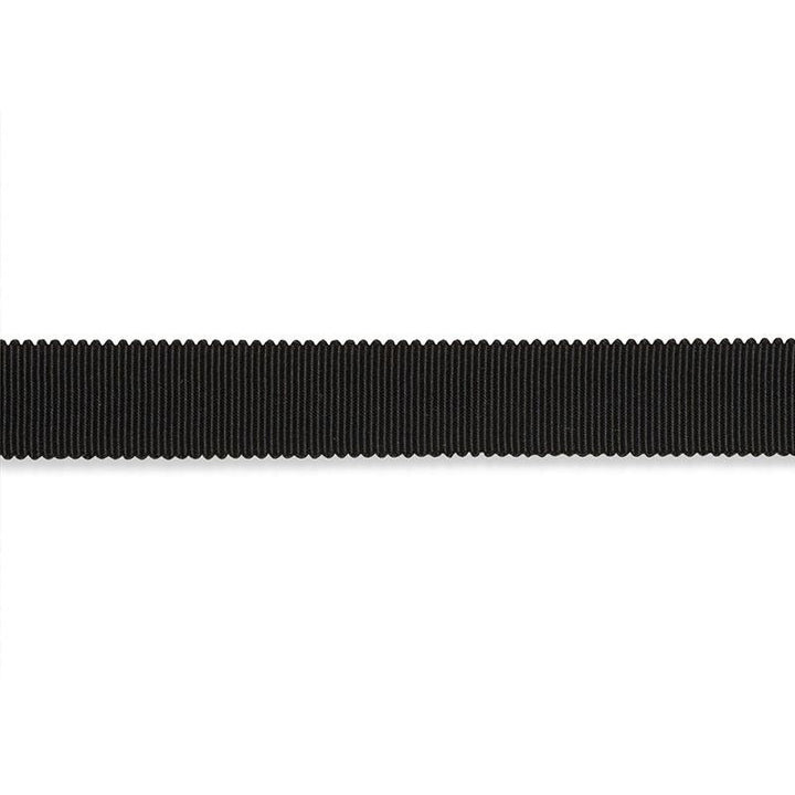 Pierre Silk Gimp Medium Black 74671 by Schumacher Trim Perfect Basics: Trims - Fabric Carolina -