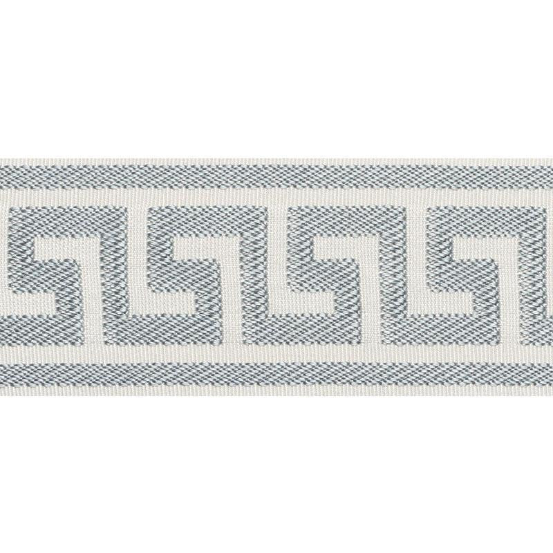 Etienne Silk Greek Key Wide Cloud 74701 by Schumacher Trim Perfect Basics: Trims - Fabric Carolina -