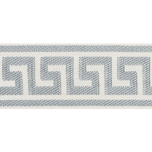 Etienne Silk Greek Key Wide Cloud 74701 by Schumacher Trim