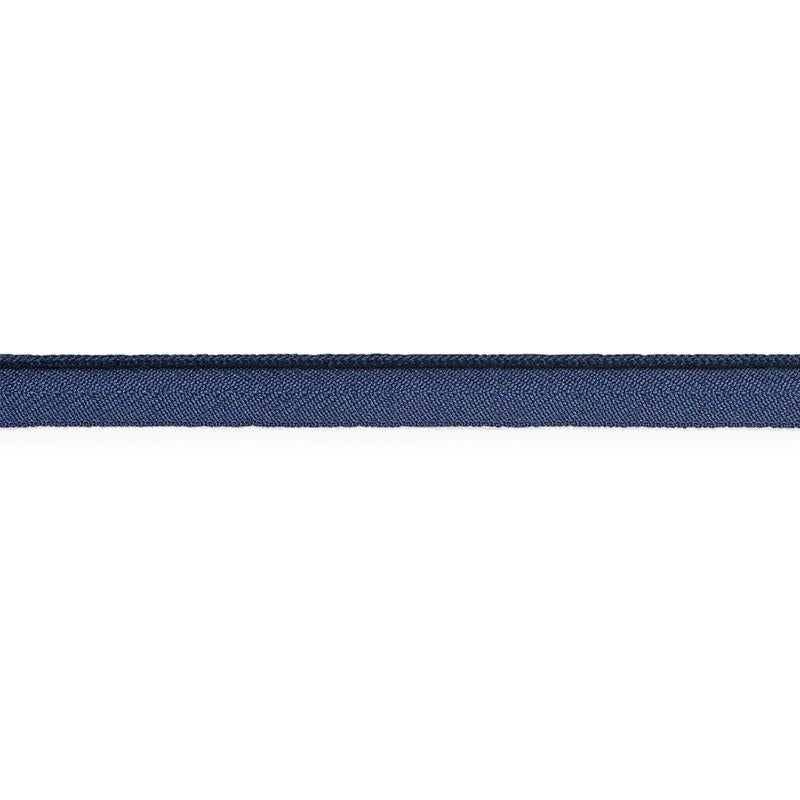 Cedric Cotton Lip Cord Narrow Navy 74764 by Schumacher Trim Perfect Basics: Trims - Fabric Carolina -