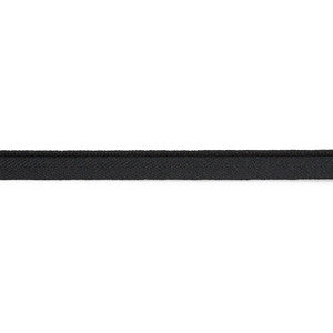 Cedric Cotton Lip Cord Narrow Black 74765 by Schumacher Trim