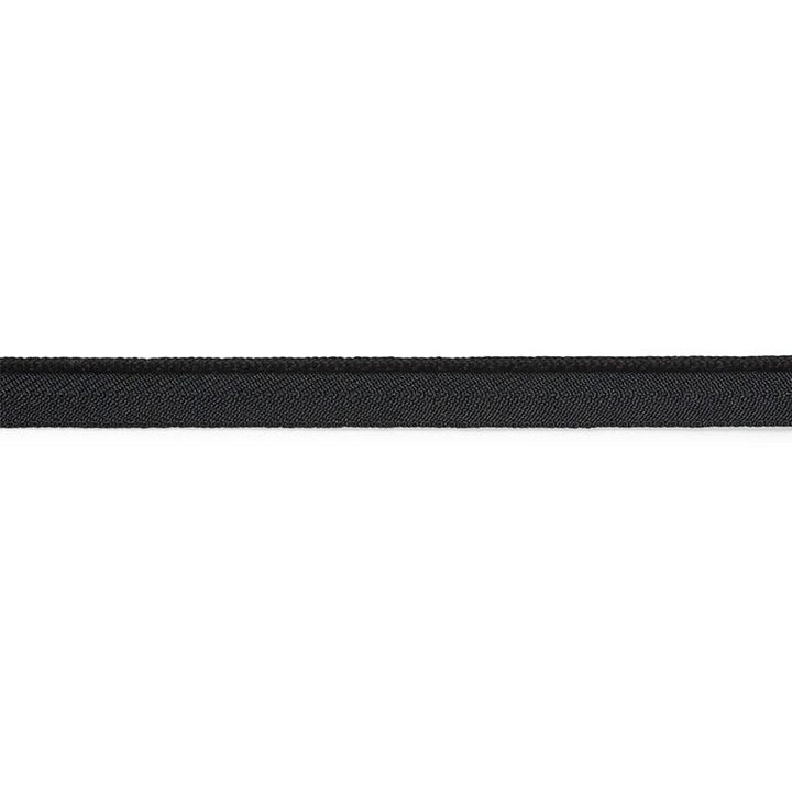 Cedric Cotton Lip Cord Narrow Black 74765 by Schumacher Trim Perfect Basics: Trims - Fabric Carolina -