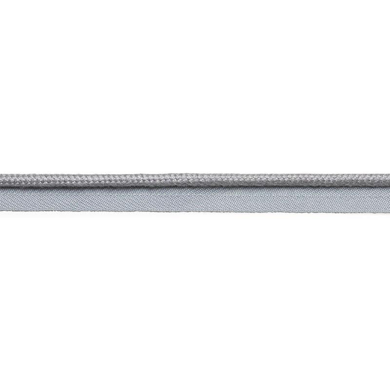 Cedric Cotton Lip Cord Medium Grey 74782 by Schumacher Designer Trim Perfect Basics: Trims - Swanky Fabrics -