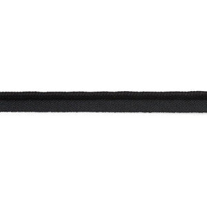 Cedric Cotton Lip Cord Medium Black 74785 by Schumacher Trim