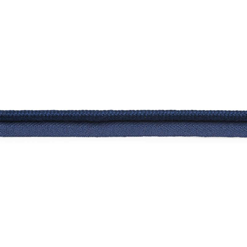 Cedric Cotton Lip Cord Wide Navy 74804 by Schumacher Trim Perfect Basics: Trims - Fabric Carolina -