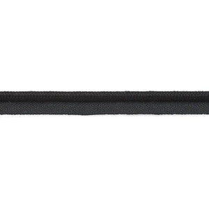 Cedric Cotton Lip Cord Wide Black 74805 by Schumacher Trim
