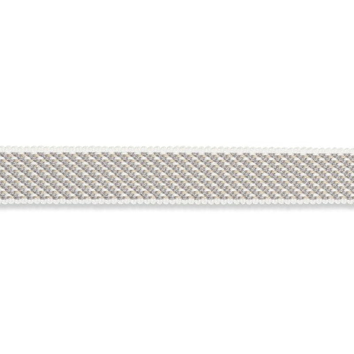 Winston Cotton Braid Narrow Charcoal 74841 by Schumacher Designer Trim Perfect Basics: Trims - Swanky Fabrics -