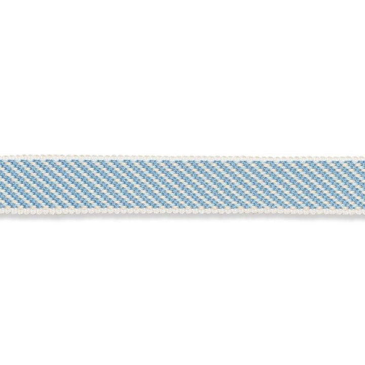 Winston Cotton Braid Narrow Sky 74842 by Schumacher Designer Trim Perfect Basics: Trims - Swanky Fabrics -