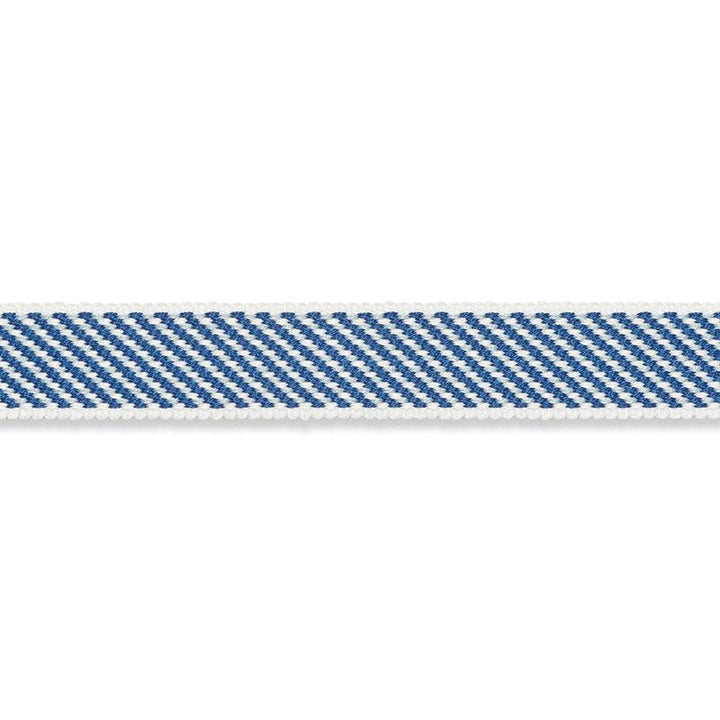 Winston Cotton Braid Narrow Navy 74843 by Schumacher Designer Trim Perfect Basics: Trims - Swanky Fabrics -