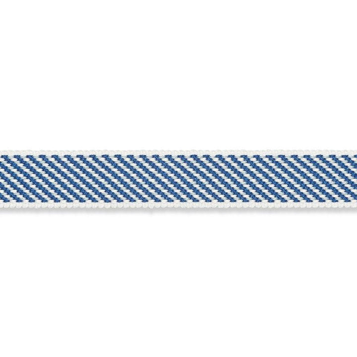 Winston Cotton Braid Narrow Navy 74843 by Schumacher Trim Perfect Basics: Trims - Fabric Carolina -