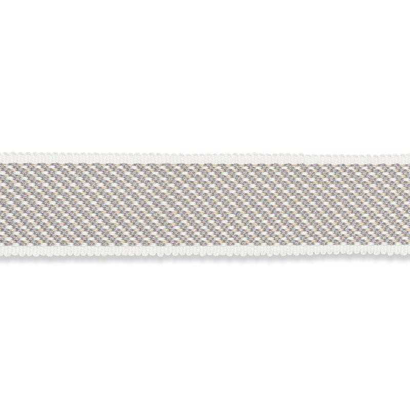 Winston Cotton Braid Medium Charcoal 74861 by Schumacher Trim Perfect Basics: Trims - Fabric Carolina -