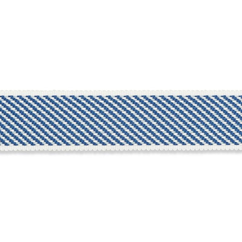 Winston Cotton Braid Medium Navy 74863 by Schumacher Designer Trim Perfect Basics: Trims - Swanky Fabrics -