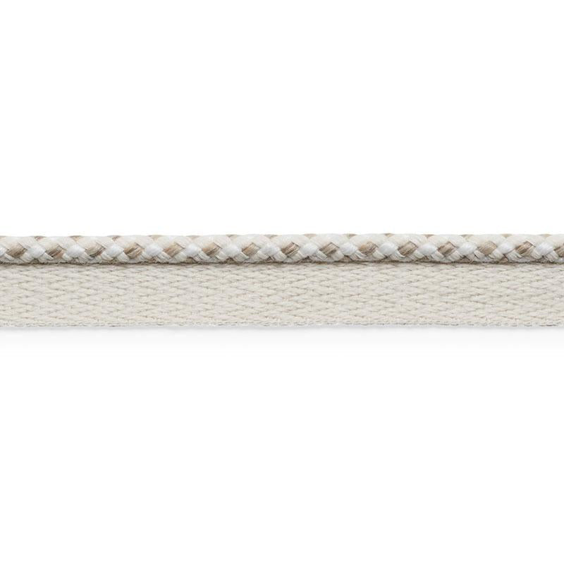 Keaton Lip Cord Indoor/Outdoor Ivory 74900 by Schumacher Designer Trim Perfect Basics: Outdoor Trims - Swanky Fabrics -
