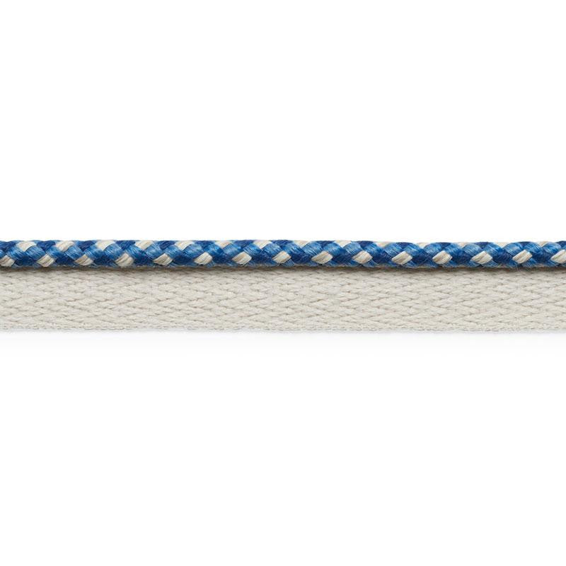 Keaton Lip Cord Indoor/Outdoor Navy 74903 by Schumacher Trim Perfect Basics: Outdoor Trims - Fabric Carolina -