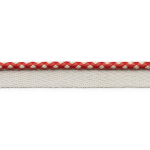 Keaton Lip Cord Indoor/Outdoor Red 74905 by Schumacher Trim