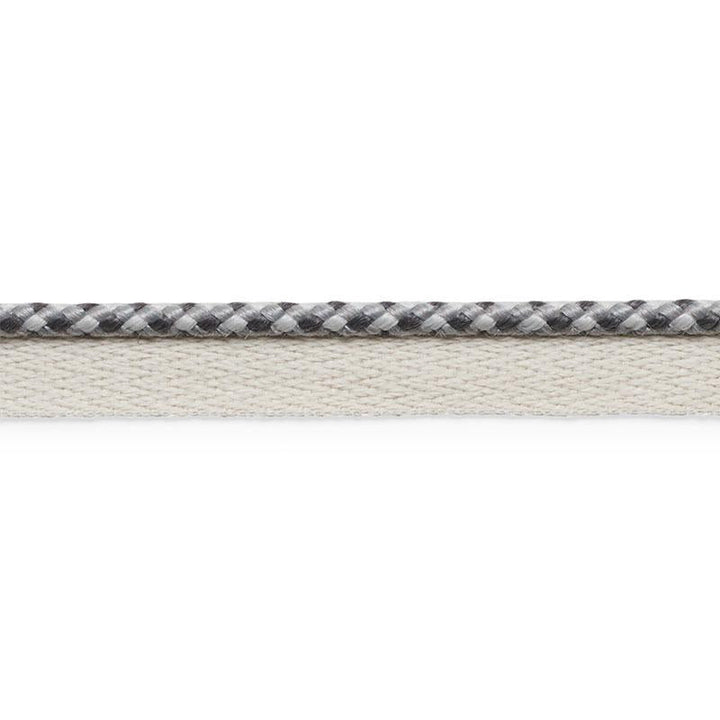 Keaton Lip Cord Indoor/Outdoor Charcoal 74906 by Schumacher Trim Perfect Basics: Outdoor Trims - Fabric Carolina -