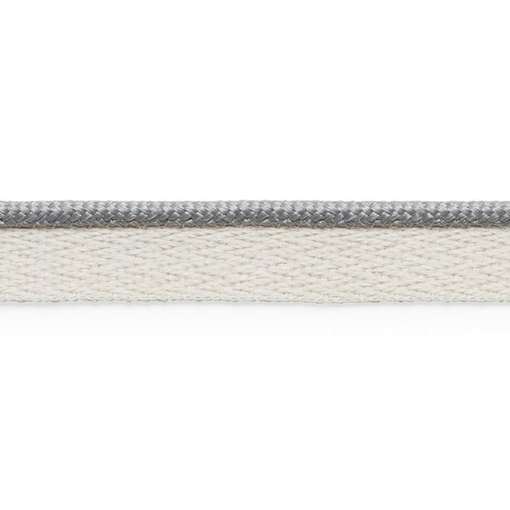 Coleman Lip Cord Grey 74922 by Schumacher Trim Perfect Basics: Outdoor Trims - Fabric Carolina -