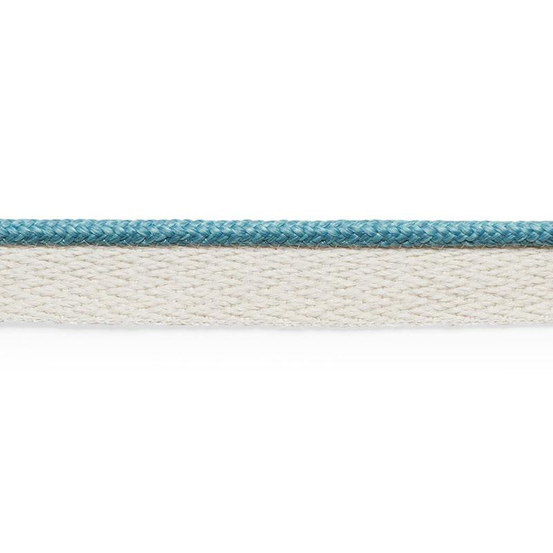 Coleman Lip Cord Ocean 74924 by Schumacher Designer Trim Perfect Basics: Outdoor Trims - Swanky Fabrics -