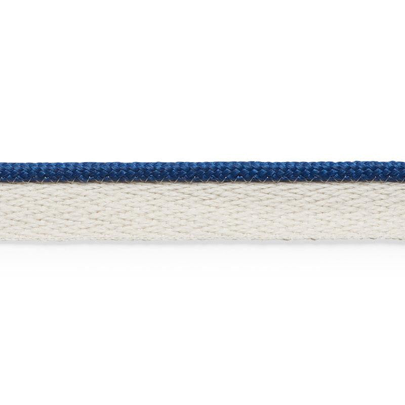 Coleman Lip Cord Navy 74926 by Schumacher Designer Trim Perfect Basics: Outdoor Trims - Swanky Fabrics -