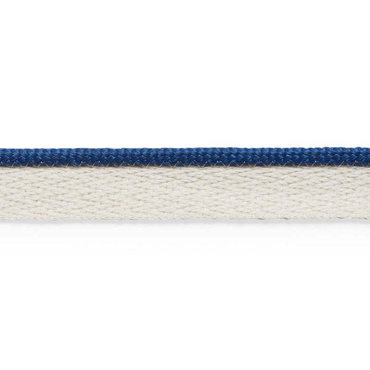 Coleman Lip Cord Navy 74926 by Schumacher Designer Trim Perfect Basics: Outdoor Trims - Swanky Fabrics -