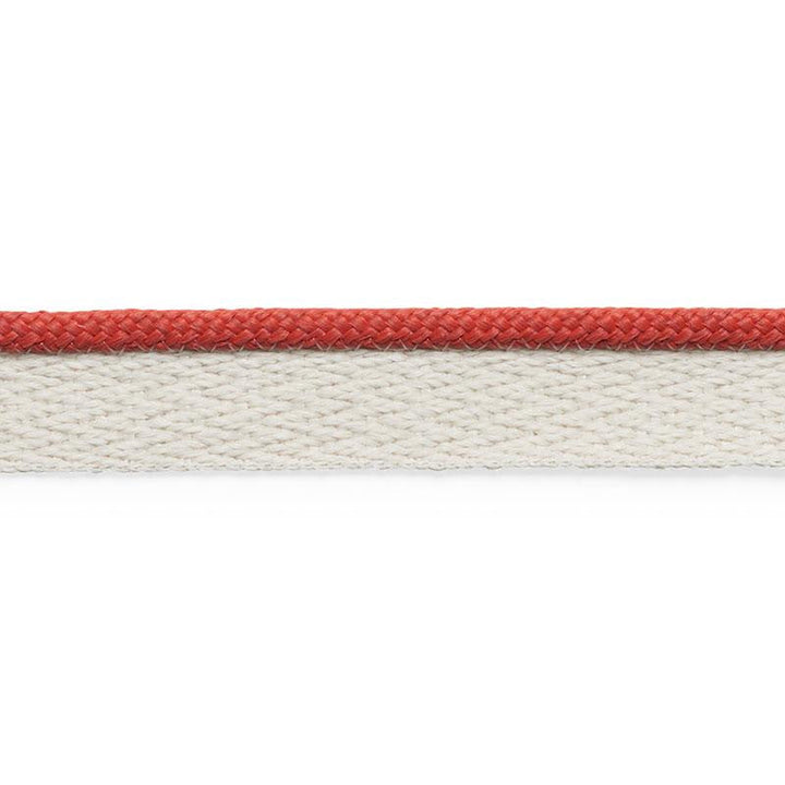 Coleman Lip Cord Red 74928 by Schumacher Designer Trim Perfect Basics: Outdoor Trims - Swanky Fabrics -